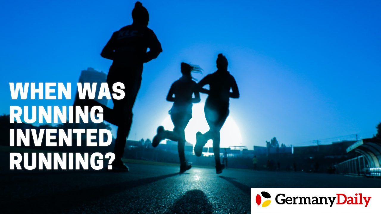 When was running invented?